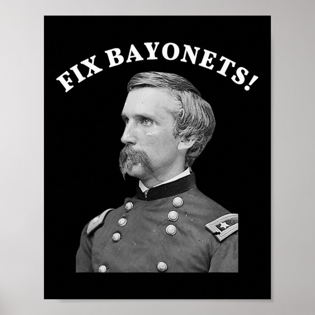 Poster Fix Bayonets Citação da Guerra Civil Joshua Chambe (Frente)