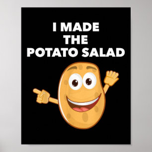 Poster Fiz Um Churrasco Engraçado De Salada De Batata Que