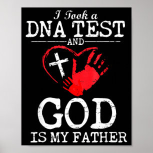 Poster Fiz um teste de DNA e Deus é meu pai Religioso C
