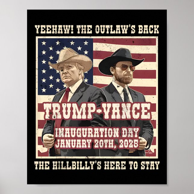 Poster Fizemos O Outlaw E O Vance HillBilly Trump (Frente)