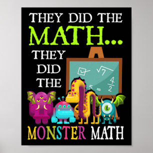 Poster Fizeram A Matemática Que Fizeram Com O Monstro Da
