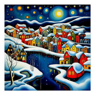 Pôster Fjord Winter 1