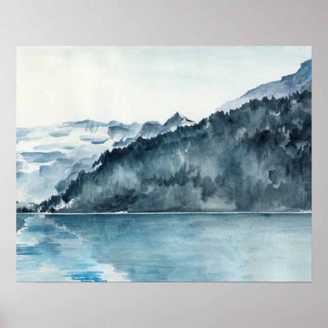 Poster Fjords de inverno (Frente)