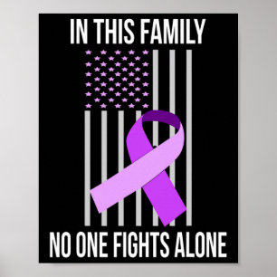 Poster Flag Alzheimerheimer Ribbon Heimer Heimer Awarene