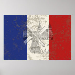 Pôster Flag and Symbols of the Netherlands ID151