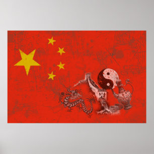 Poster Flag e Symbols of China ID158