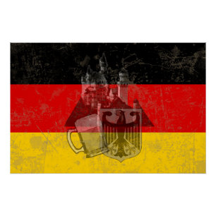 Pôster Flag e Symbols of Germany ID152