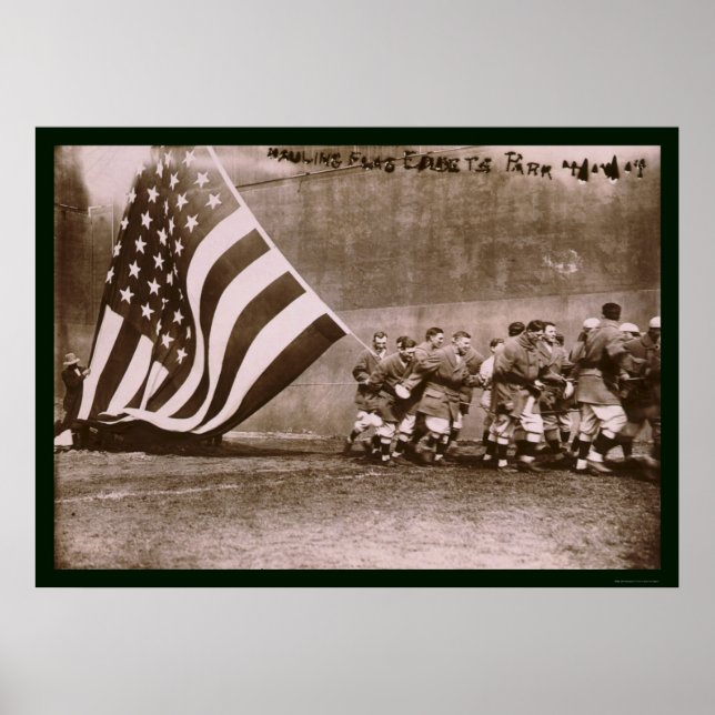 Pôster Flag Ebbets Park Baseball 1914 (Frente)