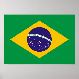 Poster Flag of Brazil Bandeira do Brasil