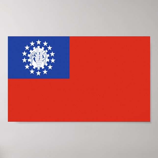 Poster Flag of Myanmar (Frente)