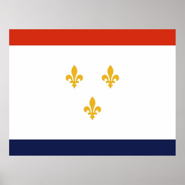 Poster Flag of New Orleans (Frente)