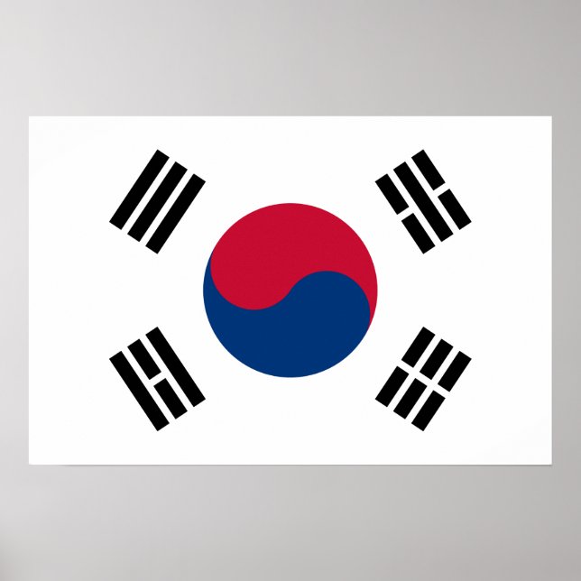 Poster Flag of South Korea (Frente)