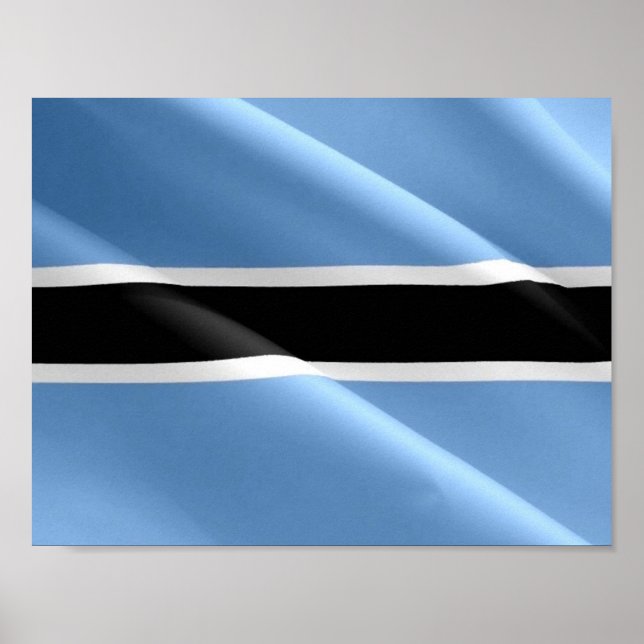 Poster Flag Waving BOTSWANA - (Frente)