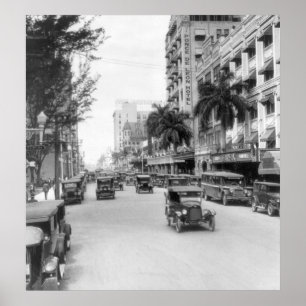 Pôster Flagler Rua, Miami, 1926