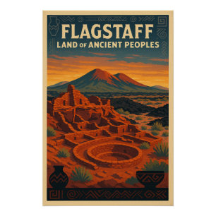 Pôster Flagstaff - Patrimônio Nativo e Ruínas Antigas