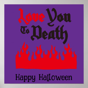 Poster Flame Vermelho Bravo, Bonito e Engraçado