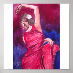 POSTER FLAMENCO DANCER