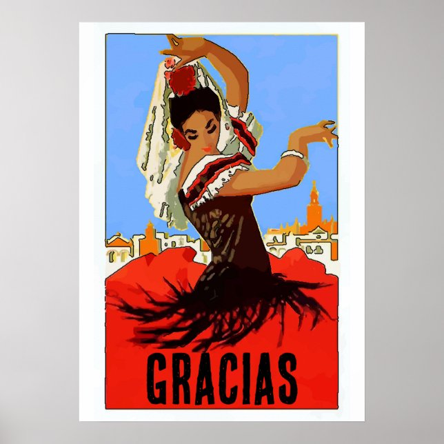 Poster Flamenco Dancer (Frente)