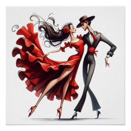 Pôster Flamenco Dancer