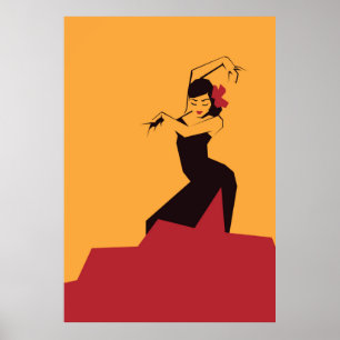 Poster Flamenco lapidado de Сhiseled