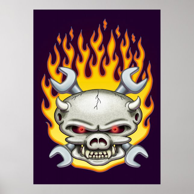 Poster Flamin' Hog (Frente)