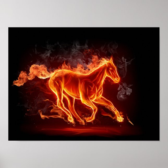 Poster Flaming Horse (Frente)