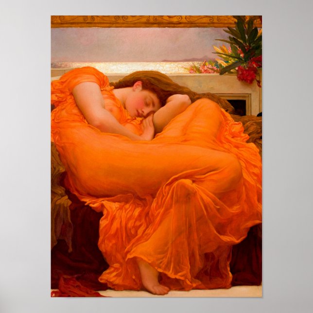 Poster Flaming June, 1895, por Lord Frederic Leighton (Frente)