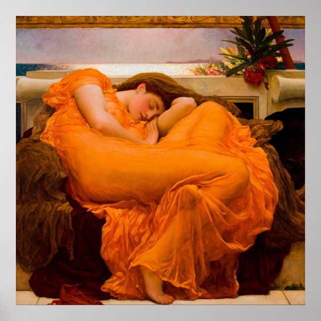 Poster Flaming June by Frederic Leighton (Frente)