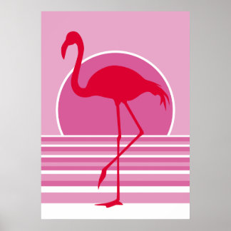 Poster flamingo