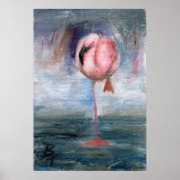 Flamingo ACEO Print
