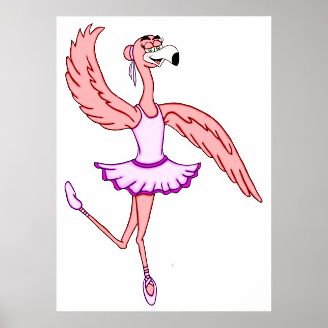 Poster Flamingo Ballerina (Frente)