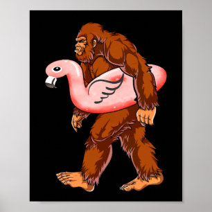 Poster Flamingo Bigfoot