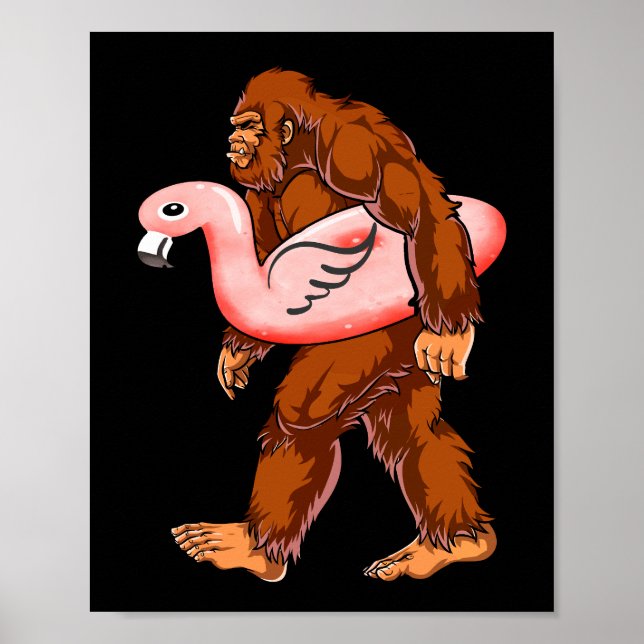 Poster Flamingo Bigfoot (Frente)