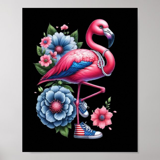 Poster Flamingo Calçados Comma La Kamala Harris 2024 (Frente)