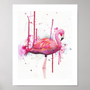Poster flamingo d'água