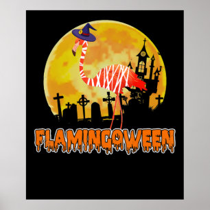 Poster Flamingo   Flamingobetween Funny Witness Halloween