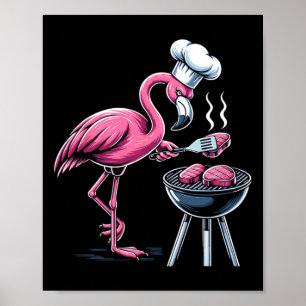 Poster Flamingo Griling Rbecll Churrasco Para Homens Mulh