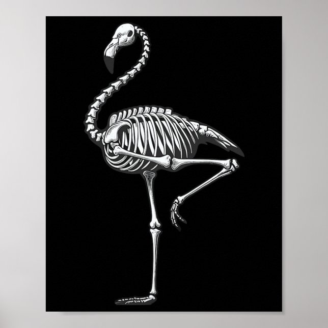 Poster Flamingo Halloween (Frente)