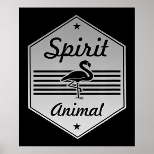 Poster Flamingo   Meu Espírito Animal Flamingo Costume