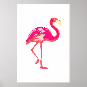 Poster Flamingo poster, Flamingo art, tropical de verão
