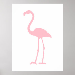 Pôster Flamingo Rosa