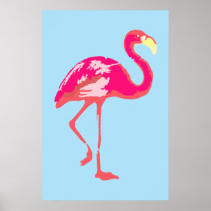Poster Flamingo Rosa
