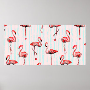 Poster Flamingo sem soldadura
