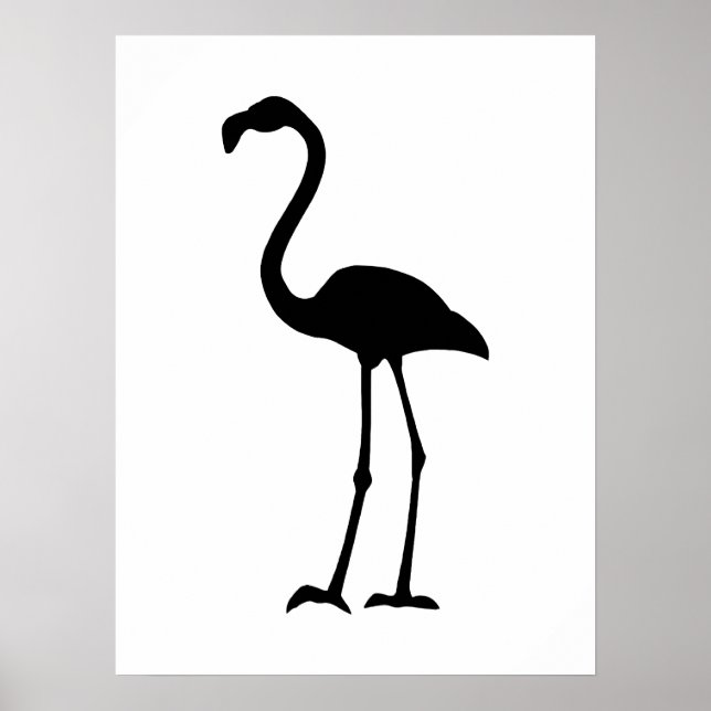 Pôster Flamingo Silhoutte (Frente)