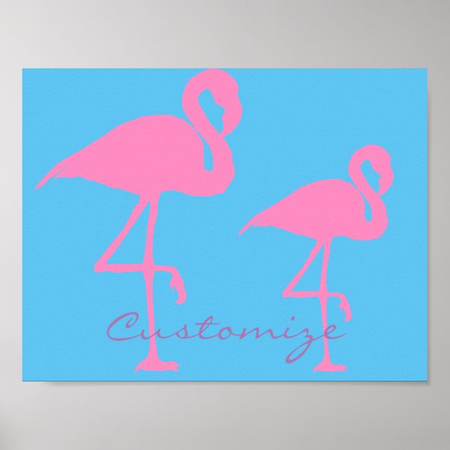 Poster Flamingo Thunder_Cove rosa (Frente)