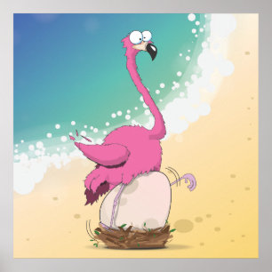 Poster Flamingos