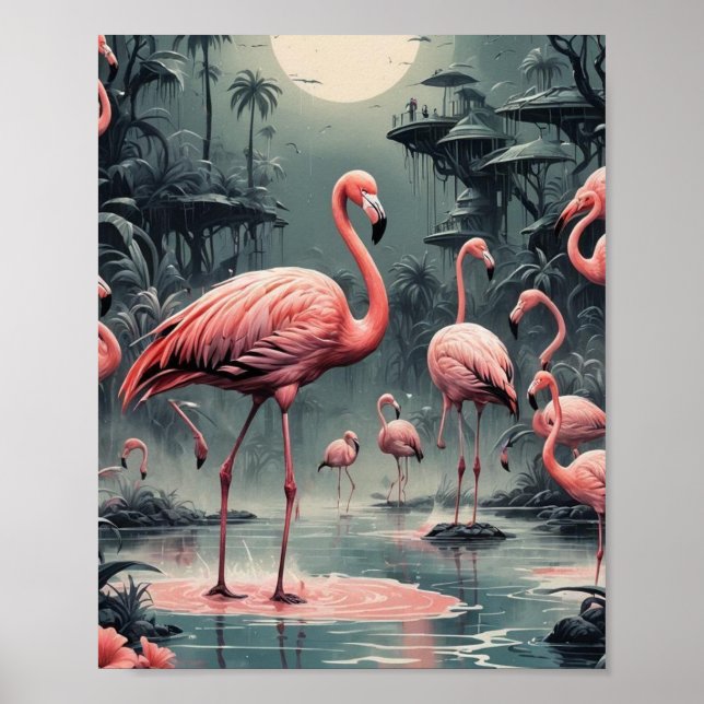 Poster Flamingos (Frente)