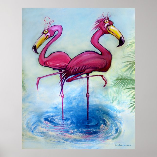 Poster Flamingos (Frente)