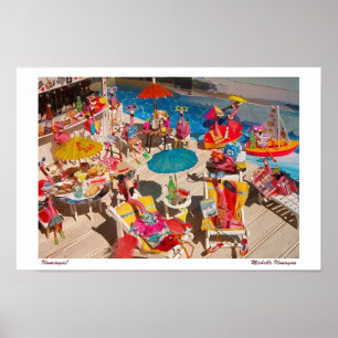 Pôster 'Flamingos!' for Print/Poster (no border)