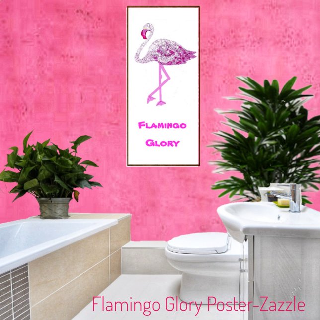 Poster Flamingos Glory (Criador carregado)